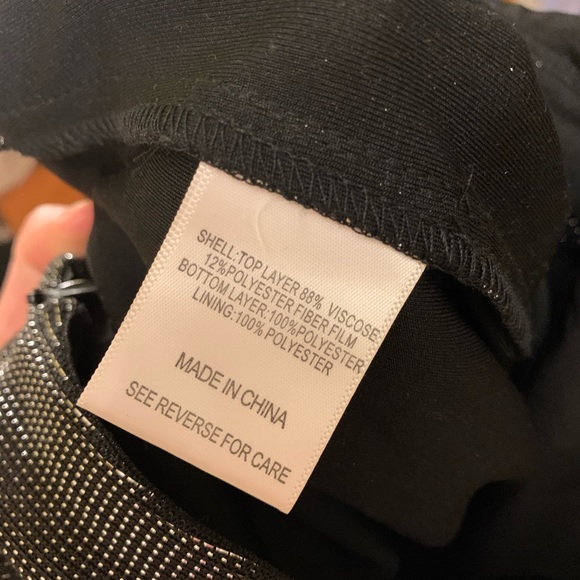 Lucy Paris strapless metallic jumpsuit - Picture 7 of 8